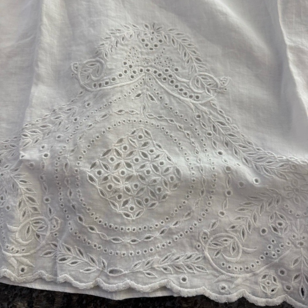 $1650 Bode Belvoir Dress. White. NWT 100% Linen. Pick Size gown. NWT - Picture 6 of 10